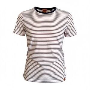 Scotch & Soda Navy and Red Striped Tee